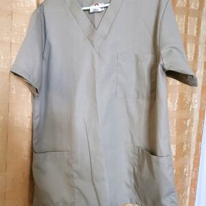 Scrubs top beige